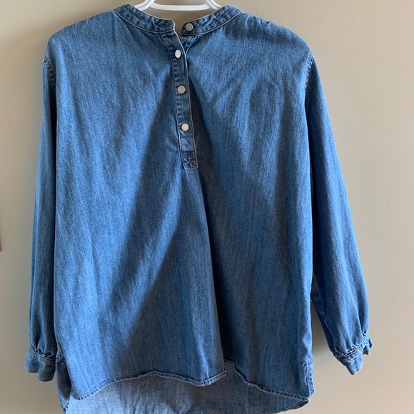 GAP DENIM BLOUSE - Picture 1 of 5